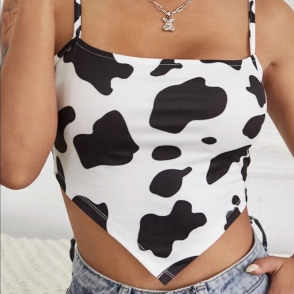 NEW| SHEIN Women’s Cow Print Bandana Cami Top